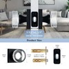 coolnews Matte Black Door Knob Glass Door Knobs Interior Privacy