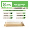 EcoQuality Large Compostable Sushi Trays with Lids - Natural Sugarcane