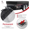 Utility Trailer Cover(no ramp gate),Waterproof Windproof Heavy Duty Black Dump