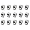 sourcing map 15pcs Set Screw Collars 5.05mm Bore Shaft Collars,
