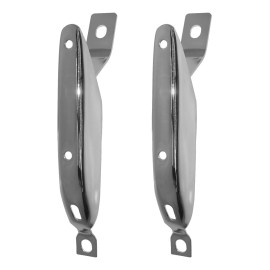OVAL INDUSTRIES 1967 1968 FORD MUSTANG REAR BUMPER GUARDS PAIR LH & RH CHROME #67F-24213-M NEW