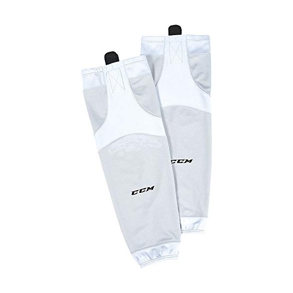 CCM SX6000 Performance Mesh Hockey Socks, White (Senior 30")
