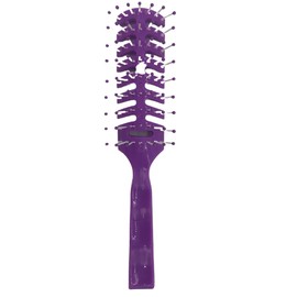 Morris Flamingo Blow Dry Brush - Purple - Ball-tipped - Poly-bagged