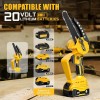 Unbranded Mini Chainsaw compatible with Dewalt 20V Battery(Batter