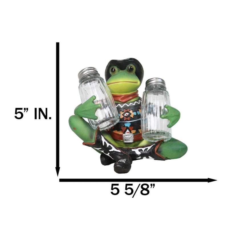 Cowboy Toad Frog With Hat Boots And Southwest Serape Salt