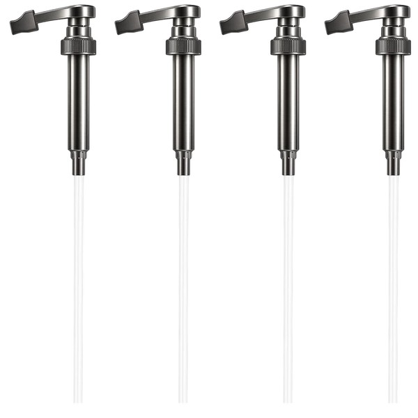 Syrup Pump, 4 Pack Professional Monin Pump Dispenser for Coffee