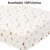 Danica 100% Cotton Fitted Baby Crib Sheet 3 Pack for