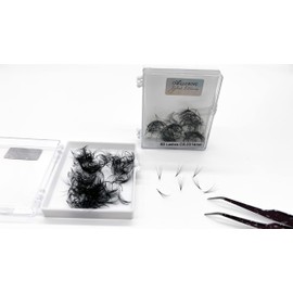 Alluring Loose 10D 8D Premade Lash Fans 0.03mm 0.05mm C or D Curl Eyelash Extensions - 500 fans (6D C Curl 0.05mm, 11mm)