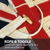 NWFlags Union Jack Hand Stitched Flag with Rope & Toggle