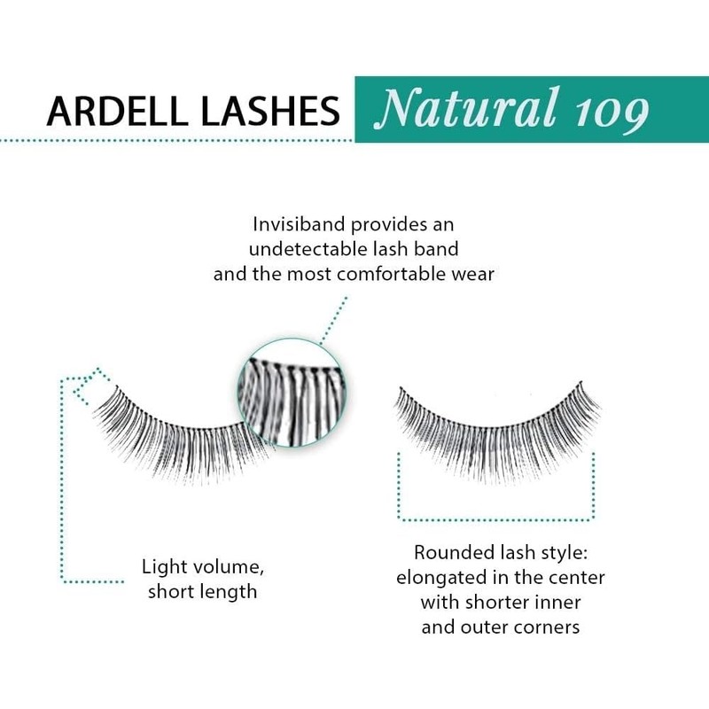 Ardell fashion lashes strip lashes, 109 black