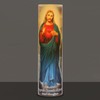 Stonebriar Jesus Flameless LED Devotional Prayer Candle with Automatic Timer,