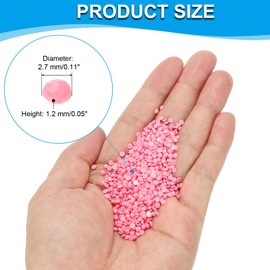 PATIKIL 6000 Pcs Diamond Art Painting Replacement Beads, Acrylic Crystal Painting Rhinestones, Diamond Art Painting Accessories for Nails Diamond Art Crafts DIY Makeup, Pink