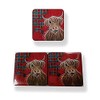 McMoos Tartan Paint Coaster Set -6