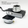 52mm Lens Hood, Retro Silver Square Lens Hood Shade for