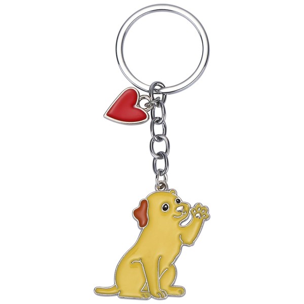 WEWAYSMILE Dog Car Keychain Pet Keychain Portable Metal Keychain Gift