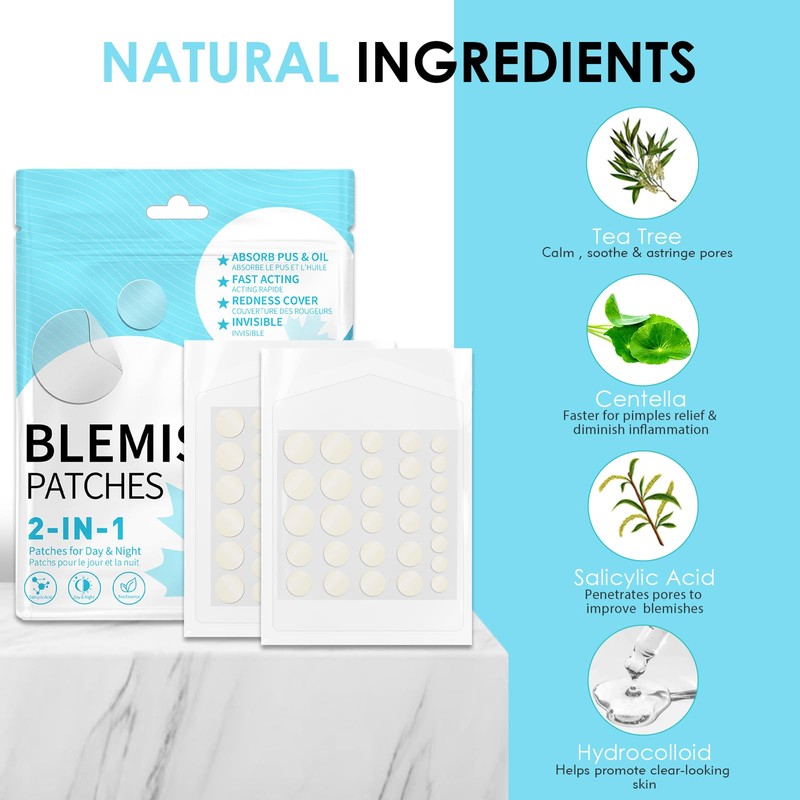 Pimple Patches Salicylic Acid Spot Patches Hydrocolloid Invisible Blemish Spot