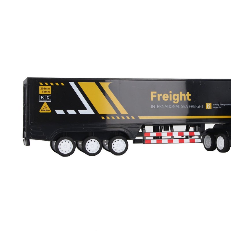 Container Truck Toy High Simulation Extended Carriage Container Trailer Model