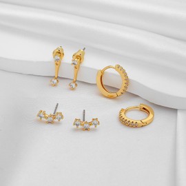 LILIE&WHITE Gold Earrings for Women Hypoallergenic Earrings Statement Trendy Drop Earrings, Copper, No Gemstone