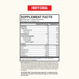 selfevolve Isotein Isolate Protein Powder - Post Workout Recovery Protein Powder - 25g Whey Isolate Protein, 0g Added Sugar, 1g Fat (Fruity Cereal, 2lbs)