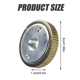 Pack of 2 Quick Release Nuts M14 for Angle Grinder Accessories, for Flex Quick Release Nut Angle Grinder Nut for Flex, Hitachi, Makita, Metabo, Dewalt, AEG, Black & Decker etc Angle Grinder