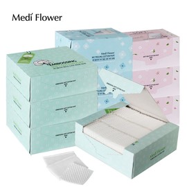 Mediflower best-selling cotton cotton pads 3 types x 3 (embossed/soft/peeling cotton pads), embossed cotton pads 100 sheets x 3 / 메디플라워 베스트셀러 순면 화장솜 3종x3개 (엠보싱/소프트/필링 화장솜), 엠보싱 화장솜 100매x3개