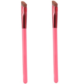 TOVINANNA 2pcs Eyebrow Brush Multi-function Angled Makeup Brushes for Precise Eyelash and Brow Shaping Portable Cosmetic Tools Case for Outdoor Use