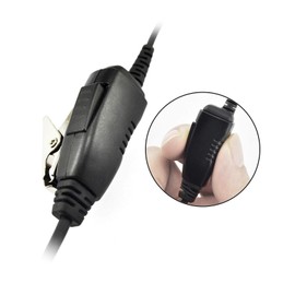 D SHAPE EARPIECE WITH IN-LINE PTT FOR MULTI PIN Compatible with MOTOROLA RADIO GP328 GP338 GP339 GP340 GP350, GP360 GP380 GP580 GP640 GP960