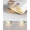 JACKYLED Solar Deck Lights 16 Pack Solar Fence Light Solar