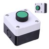 Weather-resistant green push button switch, push button switch, one-button control