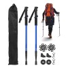 2pcs Bastones De Senderismo Bastón Plegables Trekking