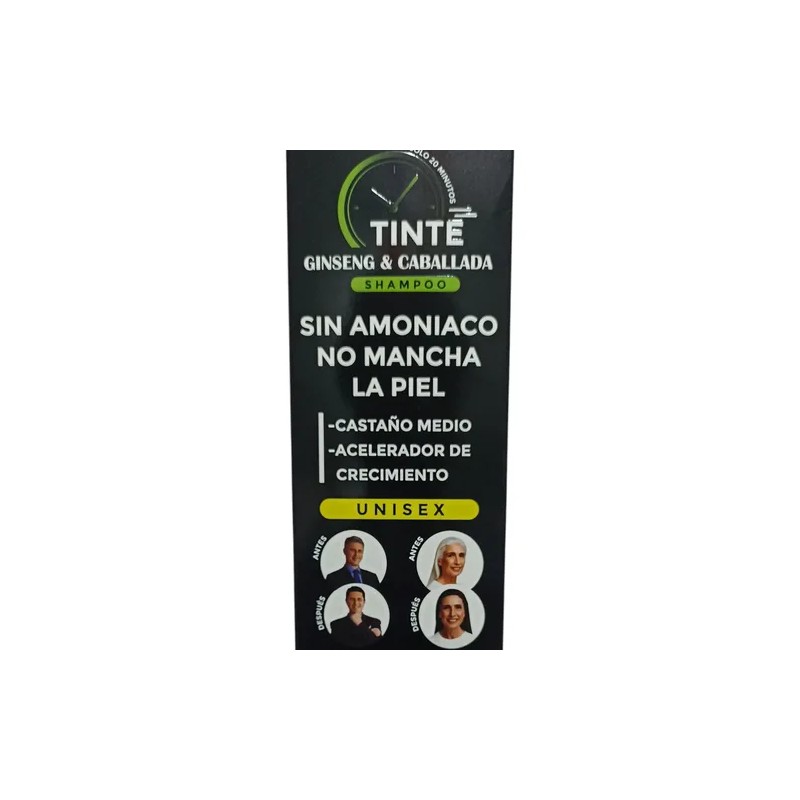 Shampoo Tinte Ginsen & Caballada Acelerador Color Castaño