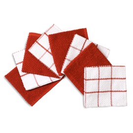 AMOUR INFINI - Paños de limpieza superabsorbentes - Juego de 8 paños de cocina - Paños de cocina para lavar platos de secado (12 x 12 pulgadas, óxido)