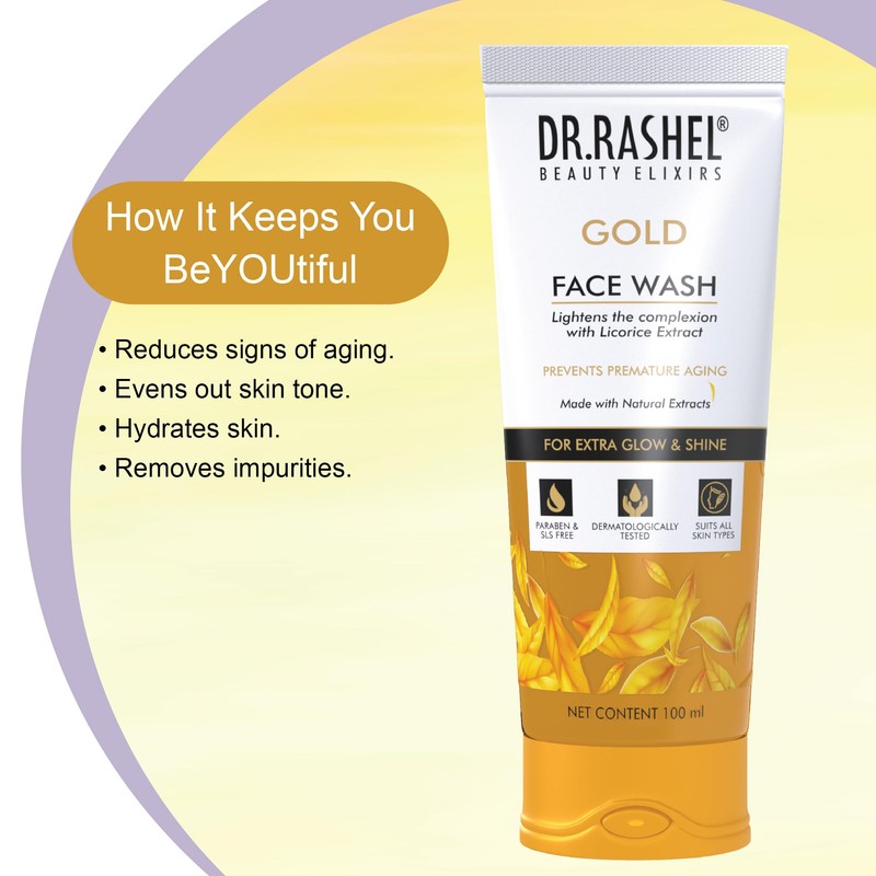 DR.RASHEL Gold Face Wash The Complexion With Licorice Extract With