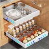 devesanter Telescopic Drawer, Adjustable Width Extendable Cabinet Organiser, Extendable Drawer
