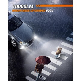 SEALIGHT H10 9140 9145 LED Fog Light Bulbs or DRL, 10000LM Strong Penetration H10 LED Fog Lights 9145 LED Bulb 6500K White 600% Brightness H10 Fog Light Bulbs for Car, 3 Mins Plug & Play, Pack of 2