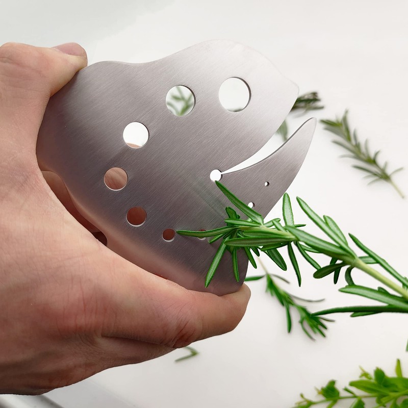Premium Stainless Steel Herb Stripper, Leaf Stripper Tool for Kale,