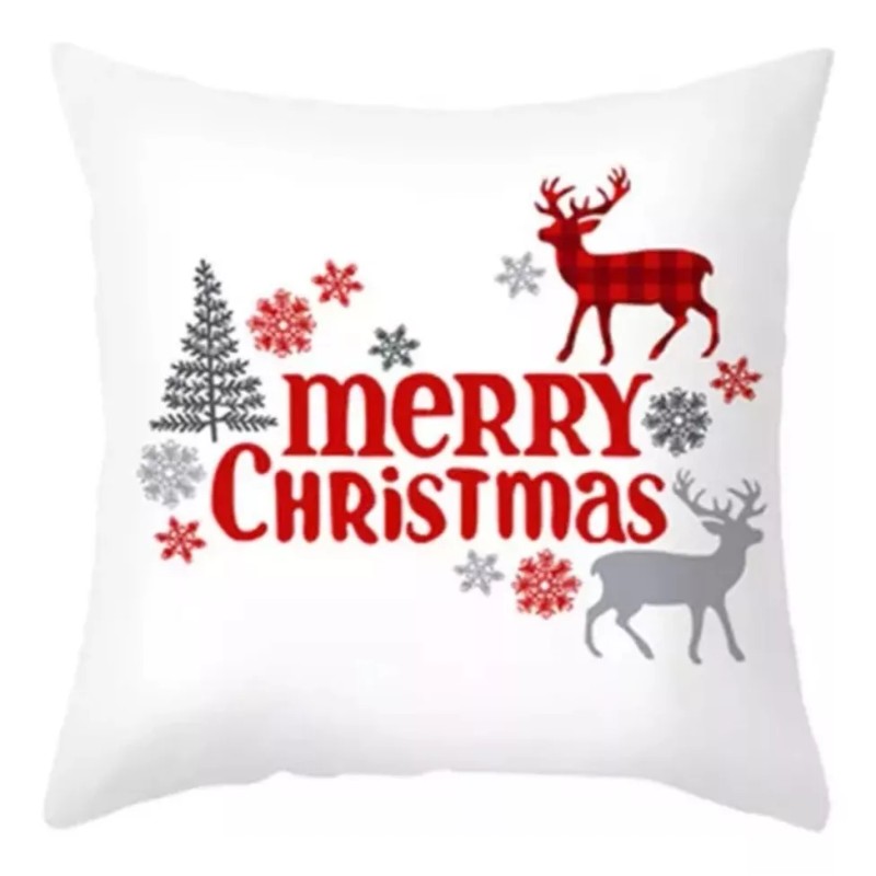 Tuybb Juego 6 Fundas Cojín Cojines Navideños Adorno Navidad Regalo