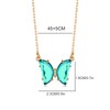 Taichell Butterfly Necklaces for Women ，Gold Cute Acrylic Butterfly Pendant