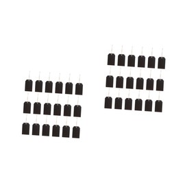 SAFIGLE 2sets Wooden Hanging Tags for Wine Bottles Erasable DIY Tags Durable Material for Party Decorations Price Labels and Creative Crafting 25pcs*2