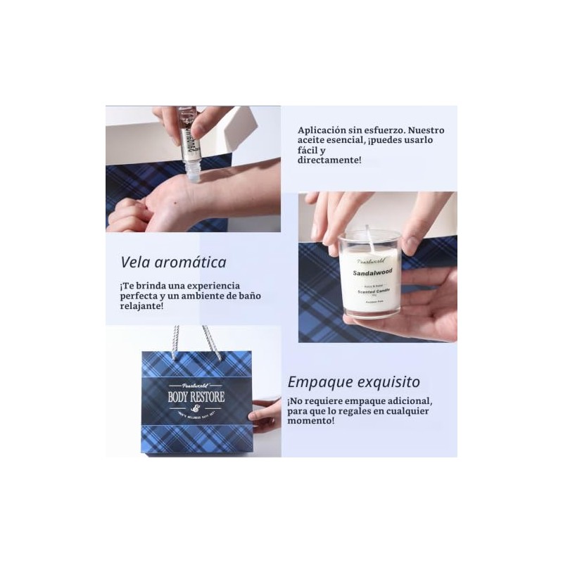 PEARLWORLD- Set de baño con regalos de spa con aroma