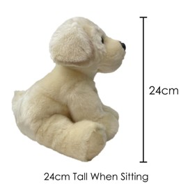 VFM - Golden Labrador Soft Toy - Dog Plush Lifelike Toy Golden 30cm