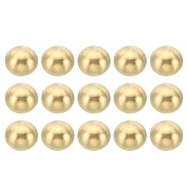 PATIKIL M4 x 0.7 Thread Cap Nuts Button 15 Pack Brass Ball Lamp Decoration Screw Caps Nut Cover Nut for Furniture Lighting or Crafts Project 10 mm
