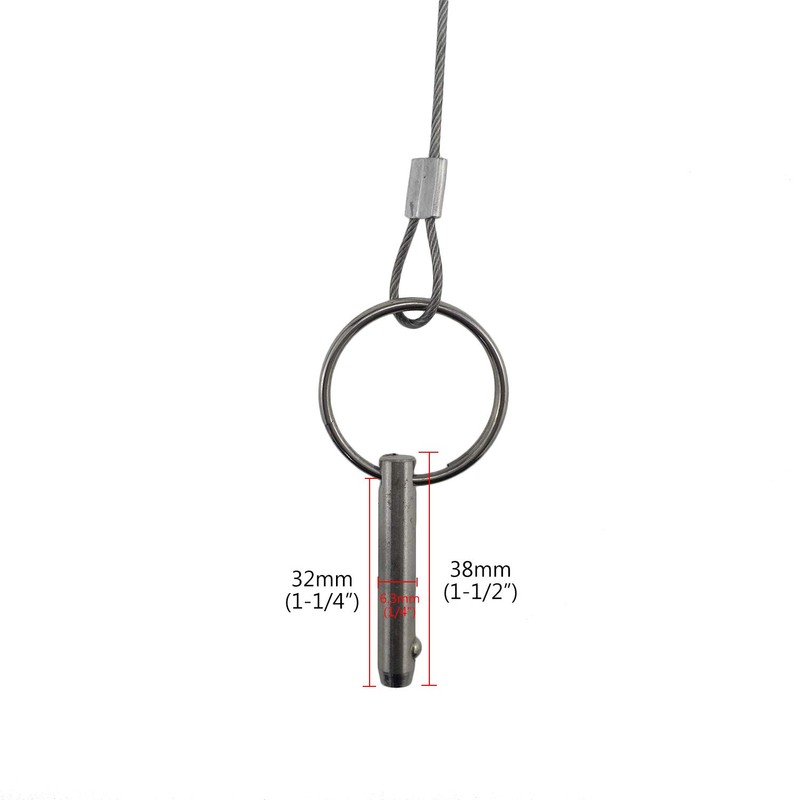 4PIECES of Marine Grade Hardware, Bimini Top Pin, Quick Release