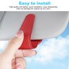 Sunglasses Holders for Car Visor,Car Magnetic Glasses Holder Leather Sunglasses