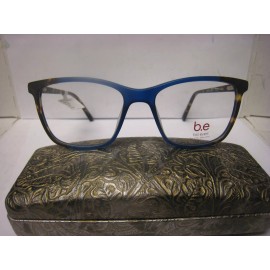 B.e Bio Eyes Tulip Eyeglass Frame BE256 Women Blue Tortoise 55-17-145-40V W/Case