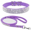 ETOPARS Crystal Diamond Cat & Dog Collar Leash Set -
