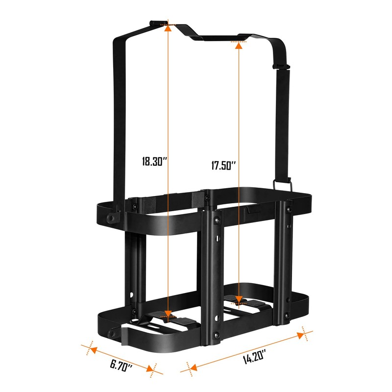 SPARKWHIZ Jerry Gas Can Holder, 5 Gallon / 20 Liter