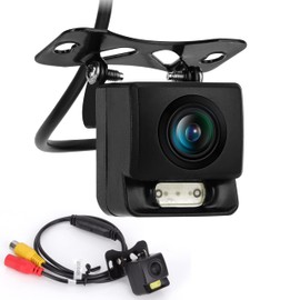 Pyle Rear View Backup Camera for Car – Compact Reverse Cam with Distance Scale Lines,Night Vision, 170° Tilt-Adjustable Lens, IP67 Waterproof,12V RCA Video Output – Universal Fit for All Vehicle Types