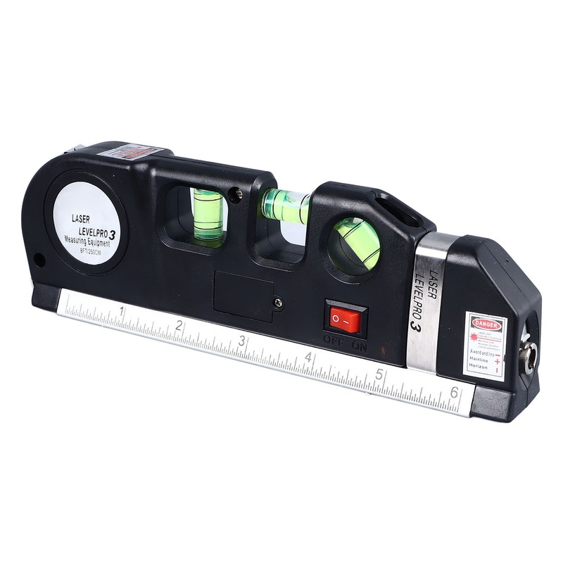 Laser Leveler 3 in 1 Bubble Level Tape Measure Scale