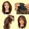 Prettyshop Clip-In Extension Side Fringe Hair Piece, Natural Hair Insert,
